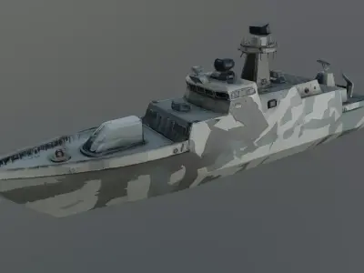 patrol boat 3D model