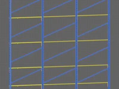 Flow Rack 3D designed model 3D model
