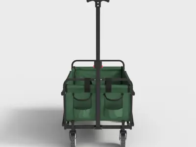 FOLDING OUTDOOR CART Low-poly 3D model