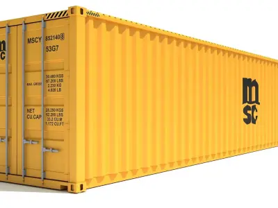 Shipping Container MSC 3D model