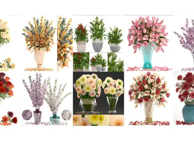  Collection of bouquets 30 pieces 