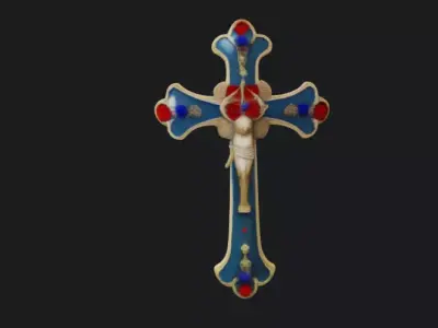 Orthodox Cross 3D Model 3D model
