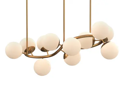 KEEFE CURVE CHANDELIER 3D model