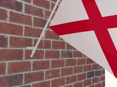 Flag of Alabama 3D model