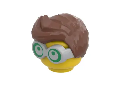TwindBricks3D - Minifigure Hair pack 12 3D print model