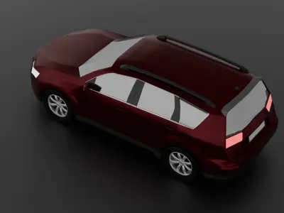 Low Poly Car Low-poly 3D model order