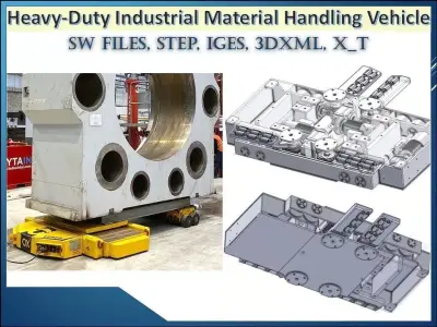Heavy-Duty Industrial Material Handling Trolley 3D model