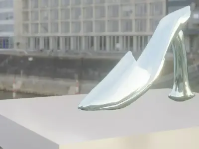 heel silver 3D model