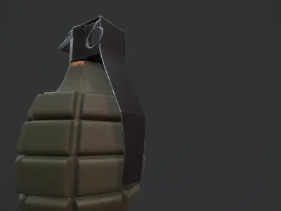 MK2 Grenade - Models and Textures Low-poly  Low-poly 3D model