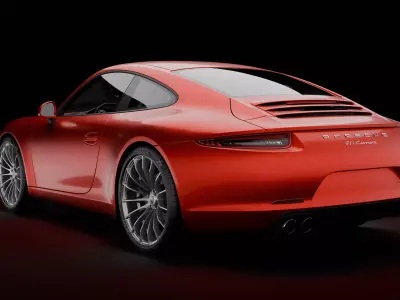 Porsche 911 Carrera 3D model purchase