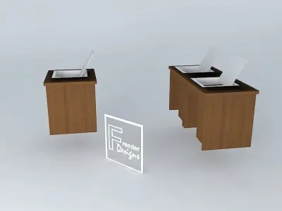 COMPUTER TRAINING DESKS 850x700x750mmH Free 3D model