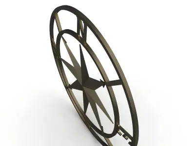 Compase rose 3D model