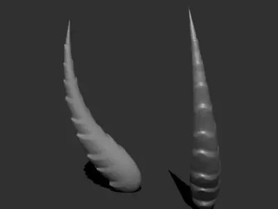 Demonic horns 3D model