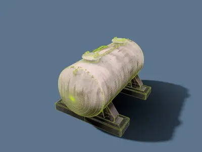 Fuel Tank Free low-poly 3D model