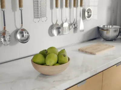  Pears Fruit Bowl Food Model  buy