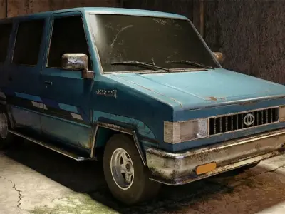 Philippine Utility Vehicle - Tamaraw FX - 3D Model Low-poly 3D model