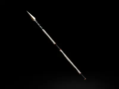 Spear Low-poly 3D model 2