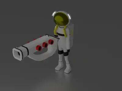 astro guy Low-poly 3D model