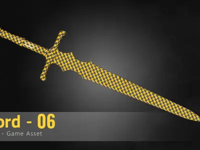 Sword-06 Low-poly 3D model