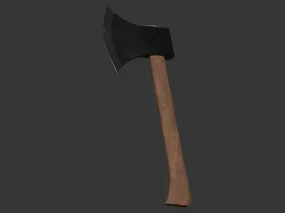 Hatchet axe Low-poly 3D model purchase