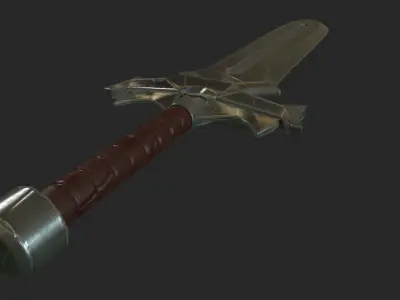 Medieval sworld 1 Low-poly 3D model