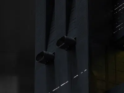 Brutalist Scifi Building 06  3D model