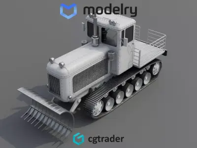 Snow Groomer 3D model