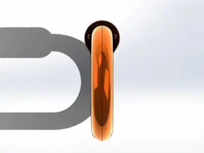 Mosquetao Oval STF Steelflex Carbiner 3D model