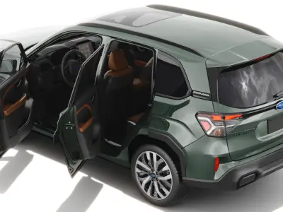 Subaru Forester 2025 with interior 3D model