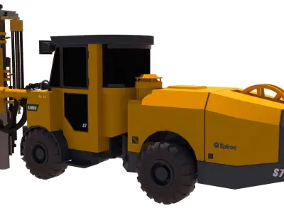 Epiroc Simba S7 Low-poly 3D model