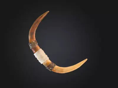 Car RoofTop Horn Ornament Low-poly 3D model
