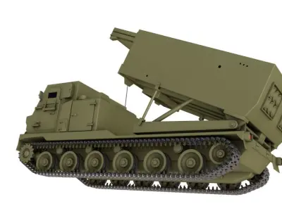 M270 Multiple Launch Rocket System 3D model purchase