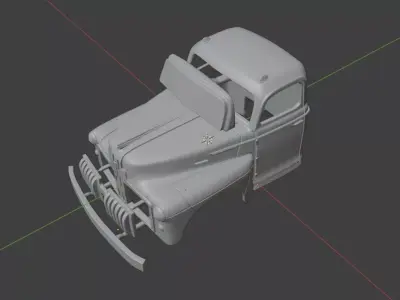 1950 Federal Style Liner cab truck 3D print model