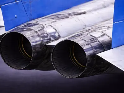 Fighter Jet High Poly Cinematic Quality Aircraft Low-poly 3D model