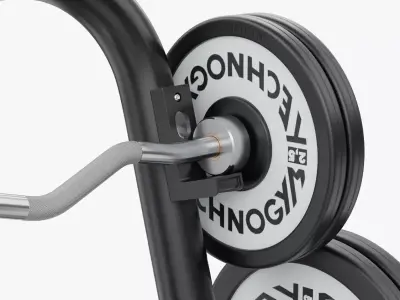 Technogym Barbell Rack Fitness 3D model