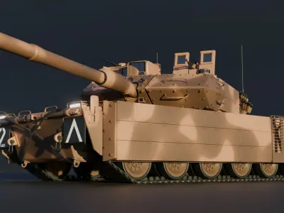 Fictional Leopard 2 3D model