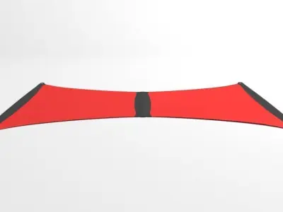 Bowed Kite 3D model