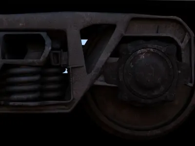 OLD WAGON PBR 3D model