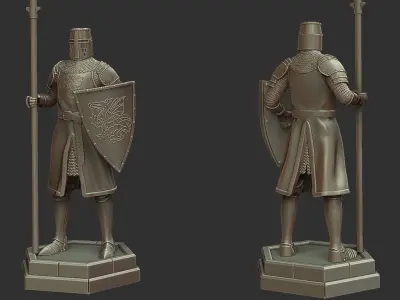 Pawn Chess Piece - 3D print miniature model 3D print model