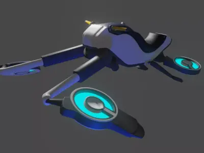 Snowfox Subnautica 3D model