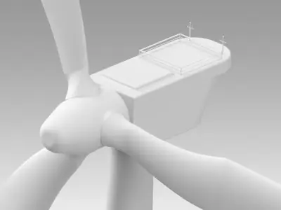 Wind turbine 3D model purchase