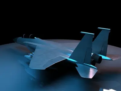 Jet f-15 3D model