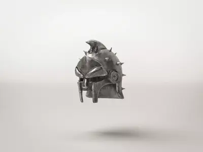 Roman Gladiator Helm Armor Low-poly 3D model