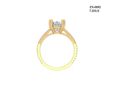 Oval Ring 3D print model 11