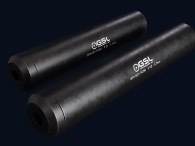 GSL Technology Suppressors Free low-poly 3D model