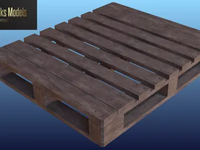 Pallet Low-poly 3D model purchase