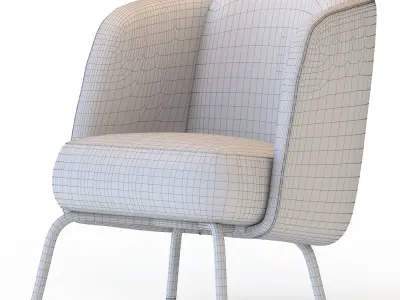  Armchair High DiTre Italia Lucia 3D model
