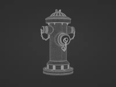 Realistic Fire Hydrant  3D model