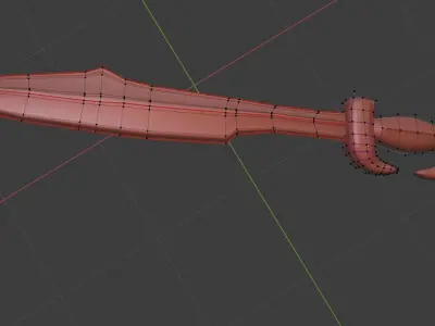 Basic Sword Low-poly 3D model buy