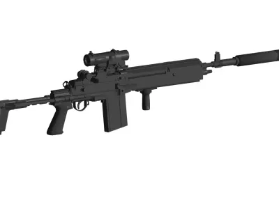 Mk 14 Enhanced Battle Rifle 3D model